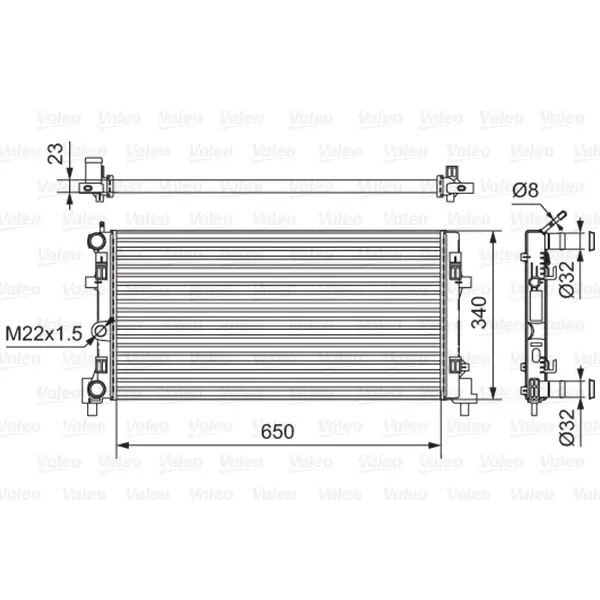Hladnjak VW POLO V 1.2 TSI 81 kW 2014 - 2025 - Valeo