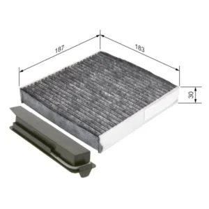 Filter kabine RENAULT CLIO III 1.5 dCi 63 kW 2005 - 2012 - Bosch